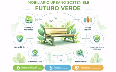 Cómo elegir mobiliario urbano sostenible para espacios públicos