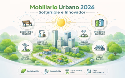 10 tendencias de diseño en mobiliario urbano para 2026