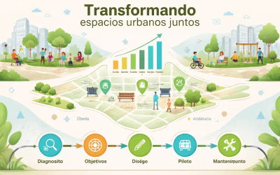 Iluminación solar para parques y espacios públicos
