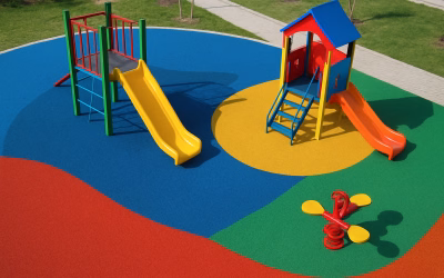 Pavimentos de caucho para parques infantiles: ventajas, tipos y claves para una instalación segura