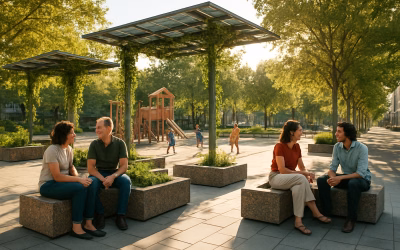 Diseño de espacios urbanos sostenibles: tendencias en equipamiento e innovación para ciudades actuales